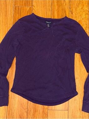 Vintage Y2K American Eagle Outfitters purple long sleeve shirt